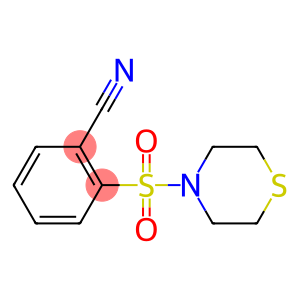 2-(thiomorpholine-4-sulfonyl)benzonitrile