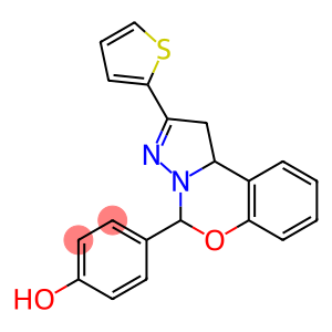 4-[2-(2-thienyl)-1,10b-dihydropyrazolo[1,5-c][1,3]benzoxazin-5-yl]phenol