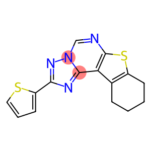 2-thien-2-yl-8,9,10,11-tetrahydro[1]benzothieno[3,2-e][1,2,4]triazolo[1,5-c]pyrimidine
