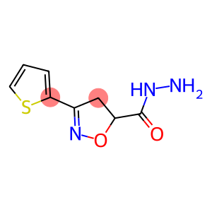 3-(2-THIENYL)-4,5-DIHYDRO-5-ISOXAZOLECARBOHYDRAZIDE