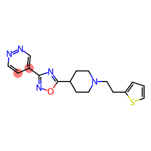 4-(5-(1-[2-(2-THIENYL)ETHYL]PIPERIDIN-4-YL)-1,2,4-OXADIAZOL-3-YL)PYRIDAZINE