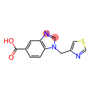 1-(1,3-thiazol-4-ylmethyl)-1H-1,3-benzodiazole-5-carboxylic acid