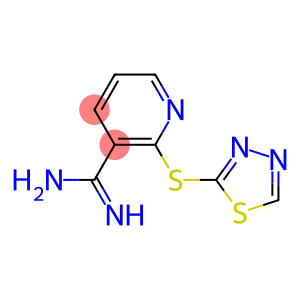 2-(1,3,4-thiadiazol-2-ylsulfanyl)pyridine-3-carboximidamide