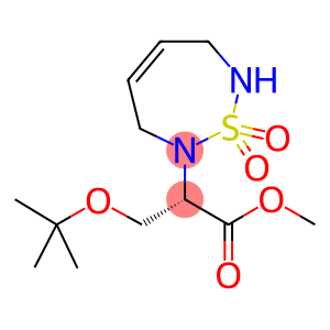 1,2,7-THIADIAZEPINE-2(3H)-ACETIC ACID,ALPHA-[(1,1-DIMETHYLETHOXY)METHYL]-6,7-DIHYDRO-, METHYL ESTER, 1,1-DIOXIDE, (ALPHAS)