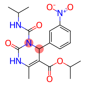 1,2,3,4-Tetrahydro-3-(isopropylcarbamoyl)-6-methyl-2-oxo-4-(3-nitrophenyl)pyrimidine-5-carboxylic acid isopropyl ester