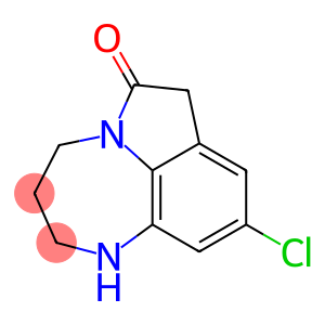 1,2,3,4-Tetrahydro-9-chloropyrrolo[1,2,3-ef]-1,5-benzodiazepin-6(7H)-one