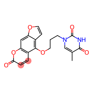 4-[3-[(1,2,3,4-Tetrahydro-5-methyl-2,4-dioxopyrimidin)-1-yl]propyloxy]-7H-furo[3,2-g][1]benzopyran-7-one