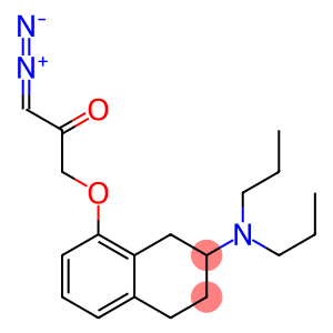 1,2,3,4-Tetrahydro-2-(dipropylamino)-8-(3-diazo-2-oxopropyloxy)naphthalene