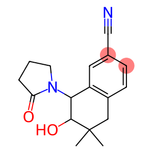 5,6,7,8-Tetrahydro-7-hydroxy-8-(2-oxo-1-pyrrolidinyl)-6,6-dimethylnaphthalene-2-carbonitrile