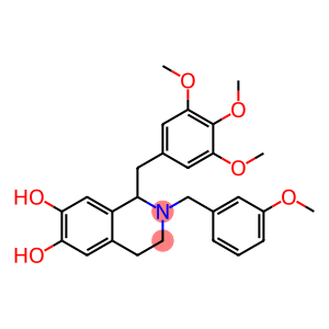 1,2,3,4-Tetrahydro-2-(3-methoxybenzyl)-1-(3,4,5-trimethoxybenzyl)isoquinoline-6,7-diol