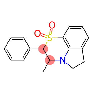 2,3,5,6-Tetrahydro-2-phenyl-3-methylpyrrolo[1,2,3-de]-1,4-benzothiazine 1,1-dioxide