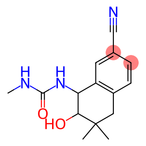 5,6,7,8-Tetrahydro-7-hydroxy-8-(3-methylureido)-6,6-dimethylnaphthalene-2-carbonitrile