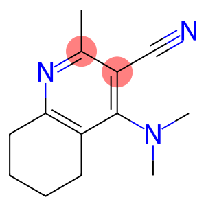 5,6,7,8-Tetrahydro-2-methyl-4-(dimethylamino)quinoline-3-carbonitrile