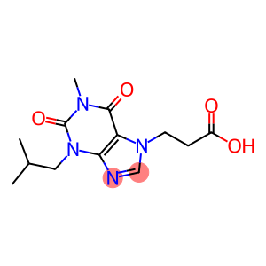 2,3,6,7-Tetrahydro-3-isobutyl-1-methyl-2,6-dioxo-1H-purine-7-propionic acid