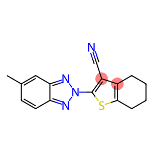 4,5,6,7-Tetrahydro-2-(5-methyl-2H-benzotriazol-2-yl)benzo[b]thiophene-3-carbonitrile