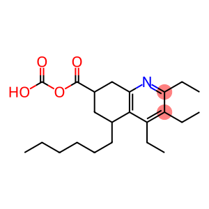 5,6,7,8-Tetrahydro-5-hexyl-3-ethylquinoline-7,7-dicarboxylic acid diethyl ester