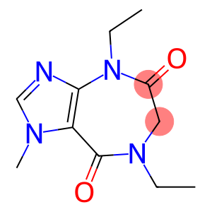 1,4,6,7-Tetrahydro-4,7-diethyl-1-methylimidazo[4,5-e][1,4]diazepine-5,8-dione