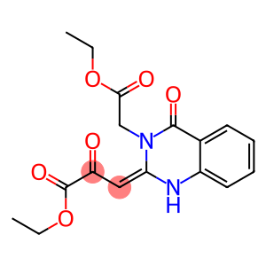 3-[(1,2,3,4-Tetrahydro-3-(ethoxycarbonylmethyl)-4-oxoquinazolin)-2-ylidene]-2-oxopropionic acid ethyl ester