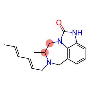 4,5,6,7-Tetrahydro-5-methyl-6-[(2E,4E)-2,4-hexadienyl]imidazo[4,5,1-jk][1,4]benzodiazepin-2(1H)-one