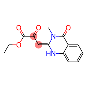 3-[(1,2,3,4-Tetrahydro-3-methyl-4-oxoquinazolin)-2-ylidene]-2-oxopropionic acid ethyl ester