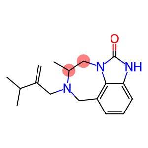 4,5,6,7-Tetrahydro-5-methyl-6-(2-isopropyl-2-propenyl)imidazo[4,5,1-jk][1,4]benzodiazepin-2(1H)-one