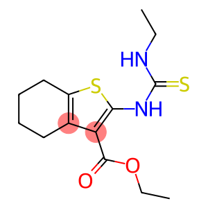 4,5,6,7-Tetrahydro-2-(3-ethylthioureido)benzo[b]thiophene-3-carboxylic acid ethyl ester