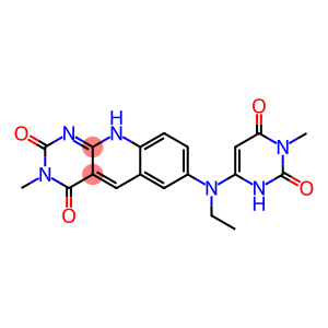 2,3,4,10-Tetrahydro-3-methyl-7-[N-[(1,2,3,6-tetrahydro-1-methyl-2,6-dioxopyrimidin)-4-yl]-N-ethylamino]pyrimido[4,5-b]quinoline-2,4-dione