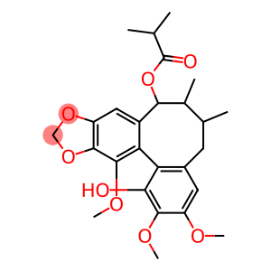 5,6,7,8-Tetrahydro-2,3,13-trimethoxy-6,7-dimethylbenzo[3,4]cycloocta[1,2-f][1,3]benzodioxole-1,8-diol 8-isobutyrate