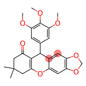 6,8,9,10-Tetrahydro-10-(3,4,5-trimethoxyphenyl)-7,7-dimethyl-7H-1,3-dioxolo[4,5-b]xanthen-9-one