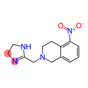 2-[[(1,2,3,4-Tetrahydro-5-nitroisoquinolin)-2-yl]methyl]-4,5-dihydro-1H-imidazole