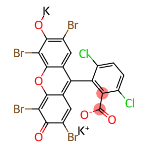 2-(2,4,5,7-Tetrabromo-3-oxo-6-potassiooxy-3H-xanthen-9-yl)-3,6-dichlorobenzoic acid potassium salt