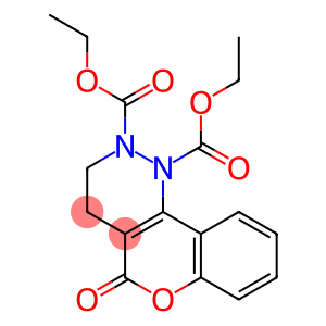 1,2,3,4-Tetrahydro-5-oxo-5H-[1]benzopyrano[4,3-c]pyridazine-1,2-dicarboxylic acid diethyl ester