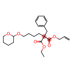 2-[4-[(Tetrahydro-2H-pyran)-2-yloxy]butyl]-2-benzylmalonic acid 1-ethyl 3-(2-propenyl) ester