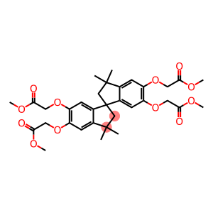 5,5',6,6'-tetrakis(2-methoxy-2-oxoethoxy)-3,3,3',3'-tetramethylspiro[indane-1,1'-indane]