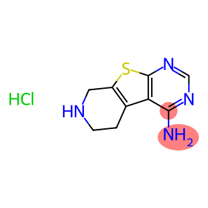 5,6,7,8-TETRAHYDROPYRIDO[4',3':4,5]THIENO[2,3-D]PYRIMIDIN-4-AMINE HYDROCHLORIDE