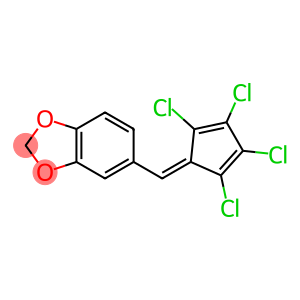 5-((2,3,4,5-TETRACHLORO-2,4-CYCLOPENTADIENYLIDENE)METHYL)-1,3-BENZODIOXOLE