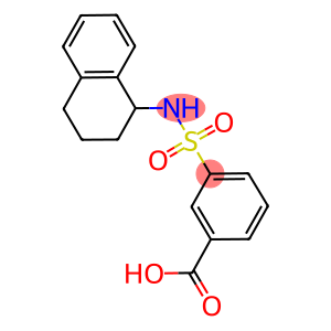 3-[(1,2,3,4-TETRAHYDRONAPHTHALEN-1-YLAMINO)SULFONYL]BENZOIC ACID