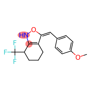 3,4,5,6-TETRAHYDRO-3-(E)-(P-METHOXYBENZYLIDENE)-7-(TRIFLUOROMETHYL)BENZ-[C]-ISOXAZOLE