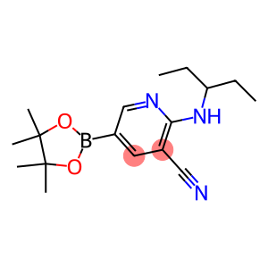 5-(4,4,5,5-tetramethyl-1,3,2-dioxaborolan-2-yl)-2-(pentan-3-ylamino)pyridine-3-carbonitrile