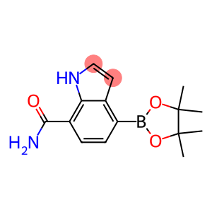 4-(4,4,5,5-tetramethyl-1,3,2-dioxaborolan-2-yl)-1H-indole-7-carboxamide