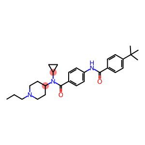 4-[(4-TERT-BUTYLBENZOYL)AMINO]-N-CYCLOPROPYL-N-(1-PROPYLPIPERIDIN-4-YL)BENZAMIDE