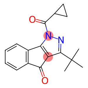 3-(TERT-BUTYL)-1-(CYCLOPROPYLCARBONYL)INDENO[2,3-D]PYRAZOL-4-ONE