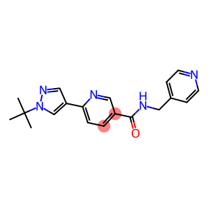 6-(1-TERT-BUTYL-1H-PYRAZOL-4-YL)-N-(PYRIDIN-4-YLMETHYL)NICOTINAMIDE