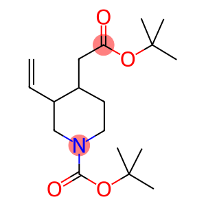 4-TERT-BUTOXYCARBONYLMETHYL-3-VINYL-PIPERIDINE-1-CARBOXYLIC ACID TERT-BUTYL ESTER