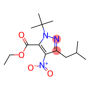 1-(TERT-BUTYL)-3-(2-METHYLPROPYL)-4-NITRO-1H-PYRAZOLE-5-CARBOXYLIC ACID ETHYL ESTER