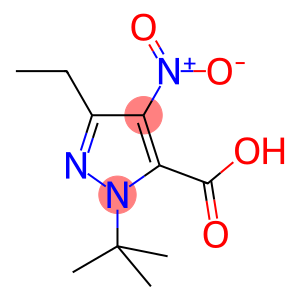 1-(TERT-BUTYL)-3-ETHYL-4-NITRO-1H-PYRAZOLE-5-CARBOXYLIC ACID