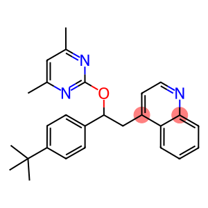 4-[2-(4-TERT-BUTYLPHENYL)-2-((4,6-DIMETHYLPYRIMIDIN-2-YL)OXY)ETHYL]QUINOLINE