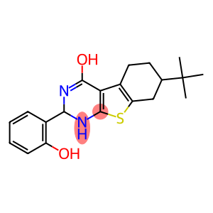 7-TERT-BUTYL-2-(2-HYDROXYPHENYL)-1,2,5,6,7,8-HEXAHYDRO[1]BENZOTHIENO[2,3-D]PYRIMIDIN-4-OL