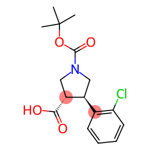 BOC-反式-4-(2-氯苯基)-吡咯烷-3羧酸