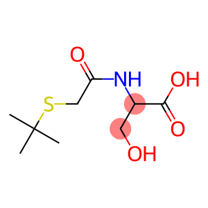 2-[2-(tert-butylsulfanyl)acetamido]-3-hydroxypropanoic acid